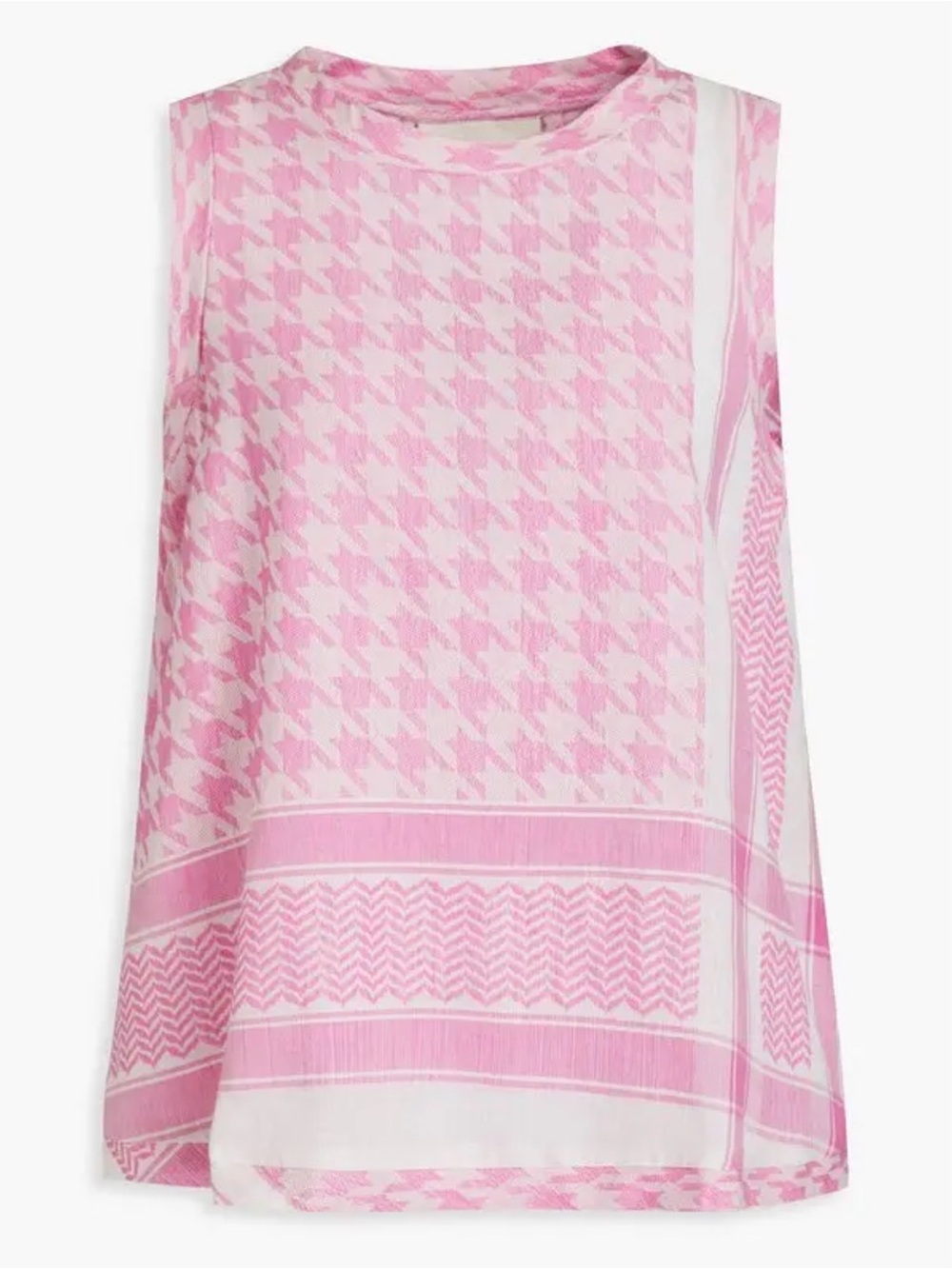 SUMMERY COPENHAGEN Iben Cotton-Jacquard Top Sleeveless
